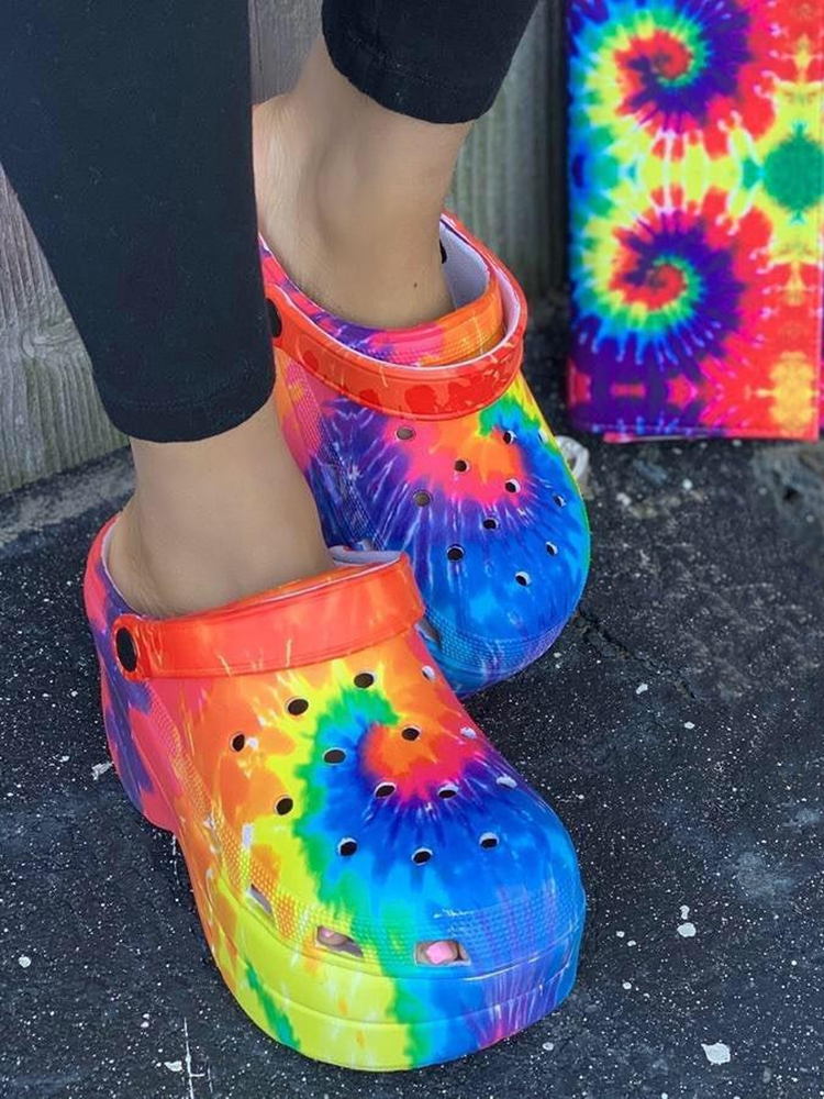 Casual Thick Sole Hole Sandals - Bold Muse Co