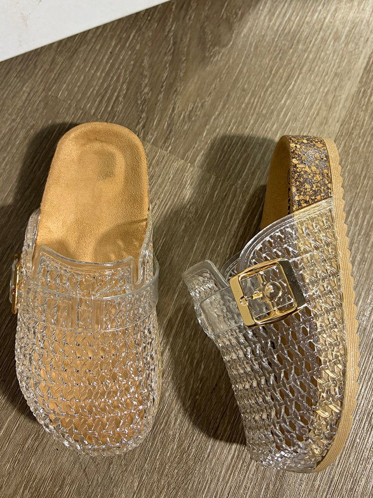 Cute Jelly Clog Slides