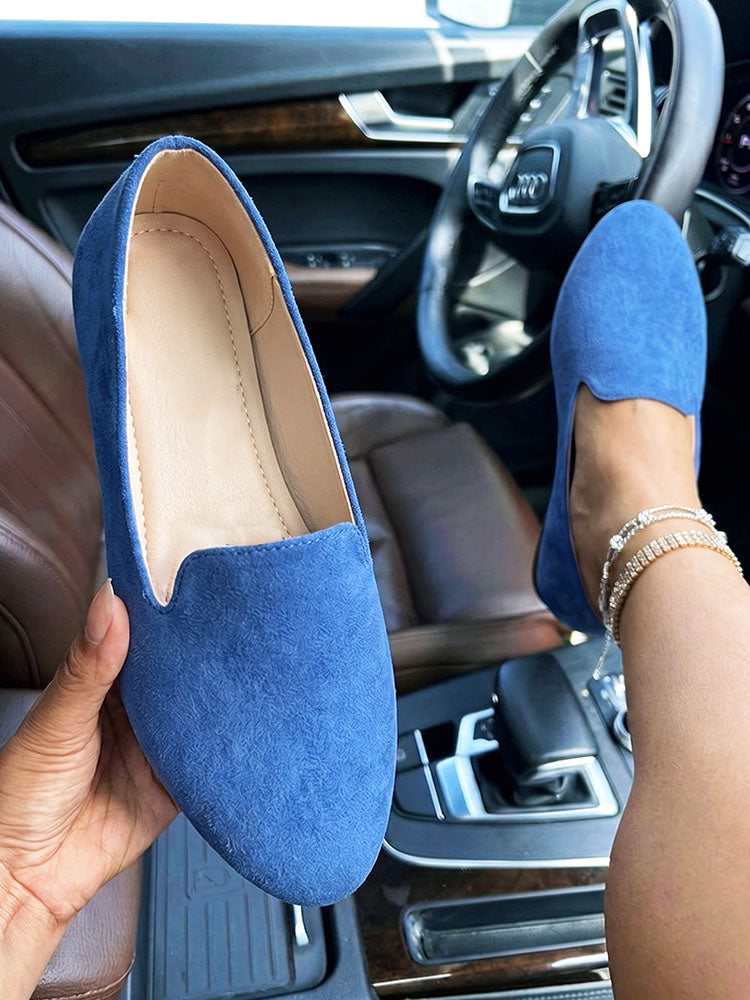 Essential Solid Flat Loafers