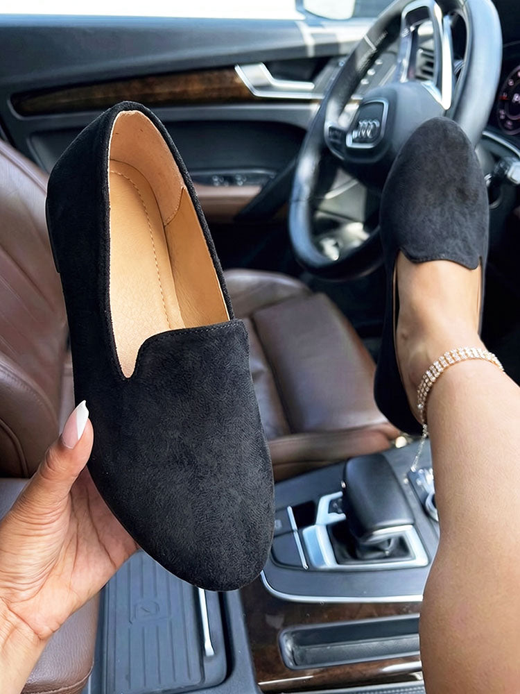 Essential Solid Flat Loafers