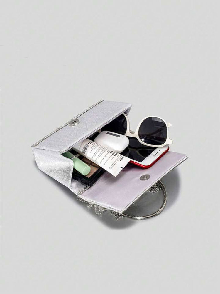Rhinestone Fringe Clutch - Bold Muse Co