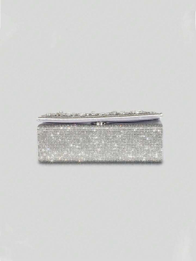Rhinestone Fringe Clutch - Bold Muse Co