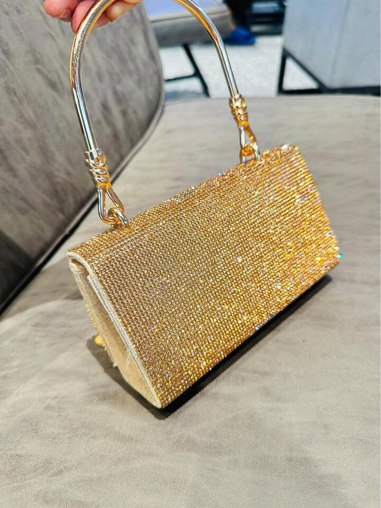 Rhinestone Fringe Clutch - Bold Muse Co