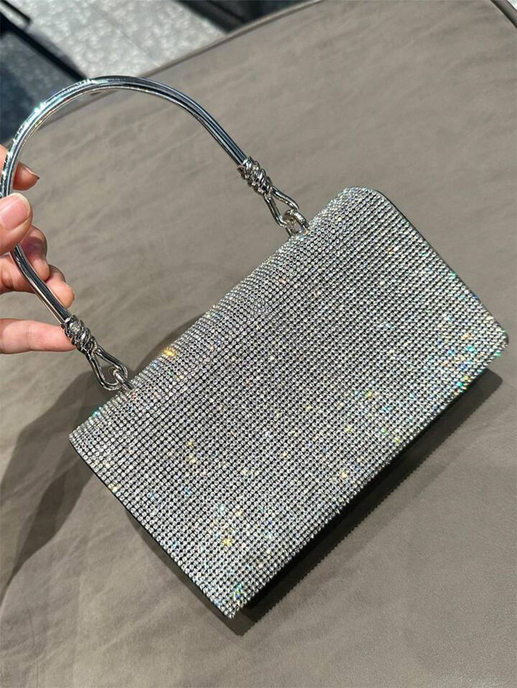 Rhinestone Fringe Clutch - Bold Muse Co