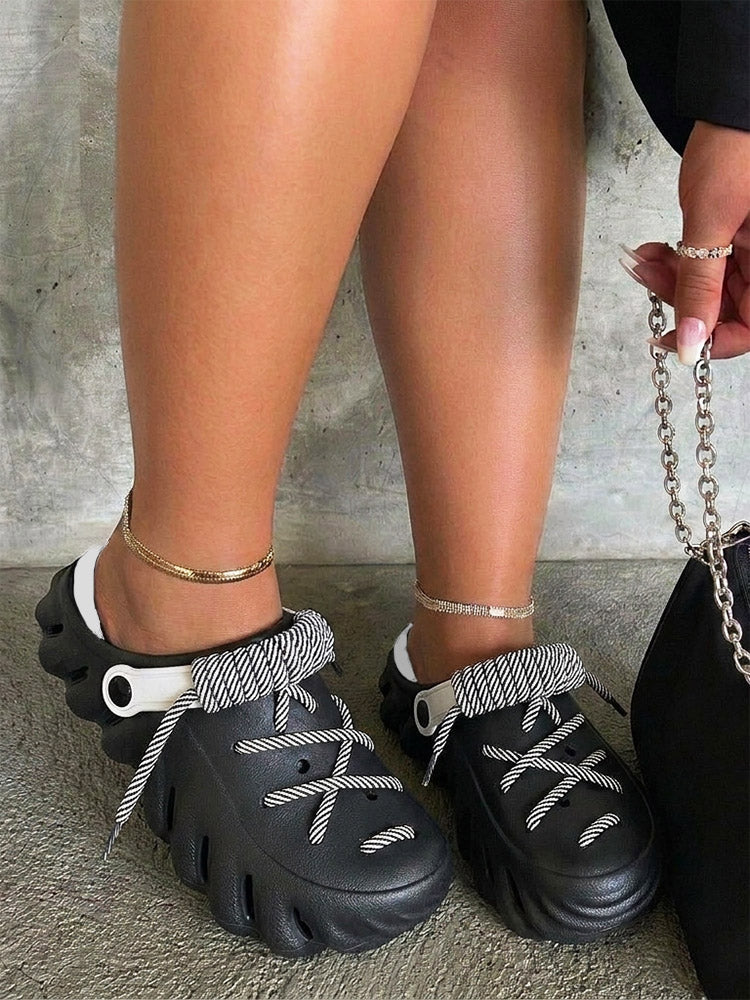 The Urban Rope Lace Clogs