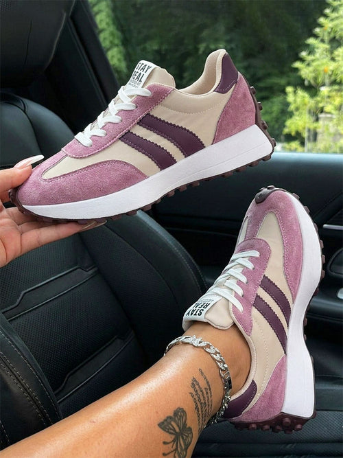 Classic Contrast Platform Sneakers