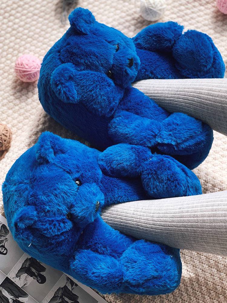 Fluffy Teddy Bear Slippers - Bold Muse Co