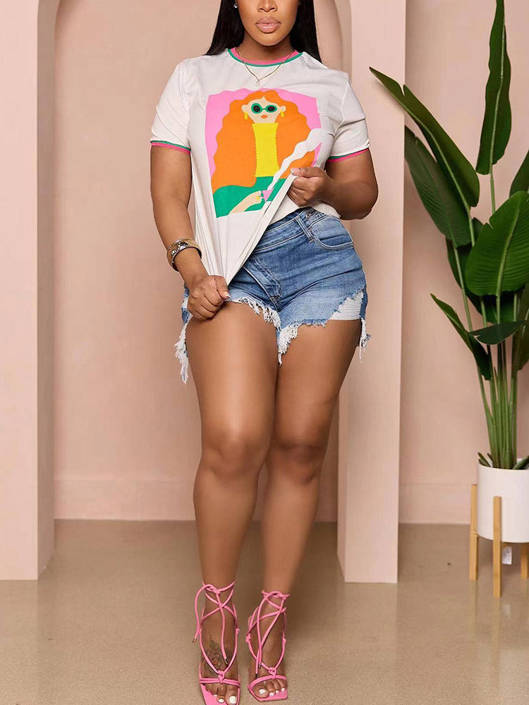 Ripped Denim Shorts - Bold Muse Co