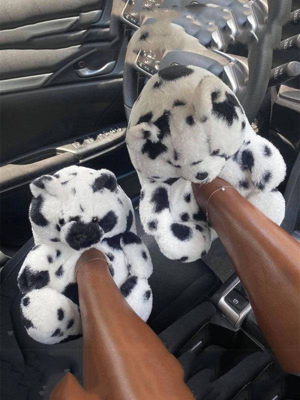 Fluffy Teddy Bear Slippers - Bold Muse Co