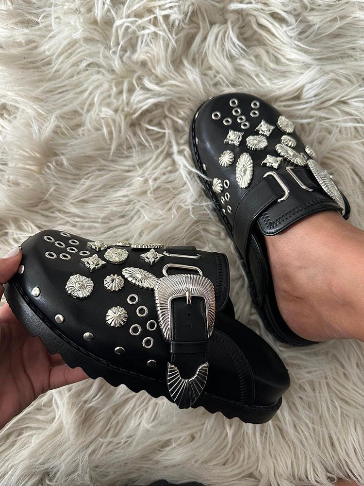 Buckle Slip On Slides - Bold Muse Co