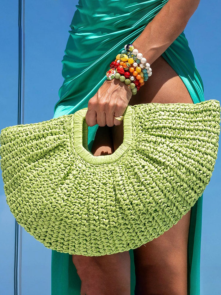 Beach Vibe Straw Bag & Hat - Bold Muse Co
