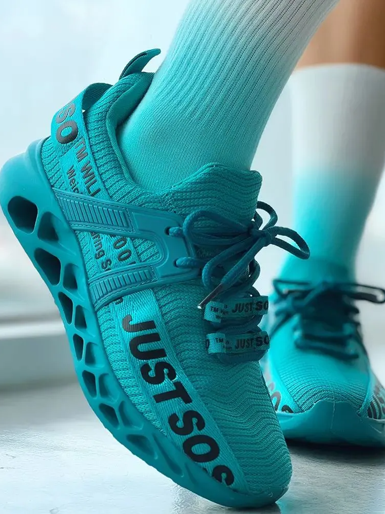 Letter Knit Sneakers - Bold Muse Co