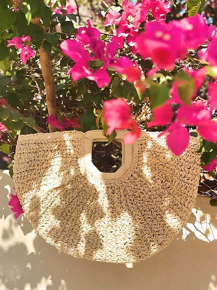 Beach Vibe Straw Bag & Hat - Bold Muse Co