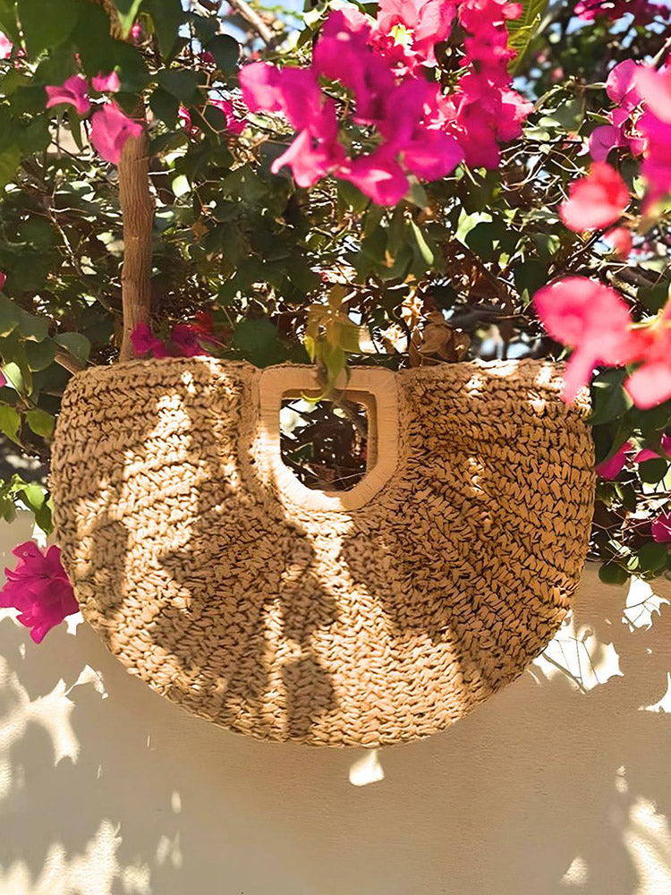 Beach Vibe Straw Bag & Hat - Bold Muse Co