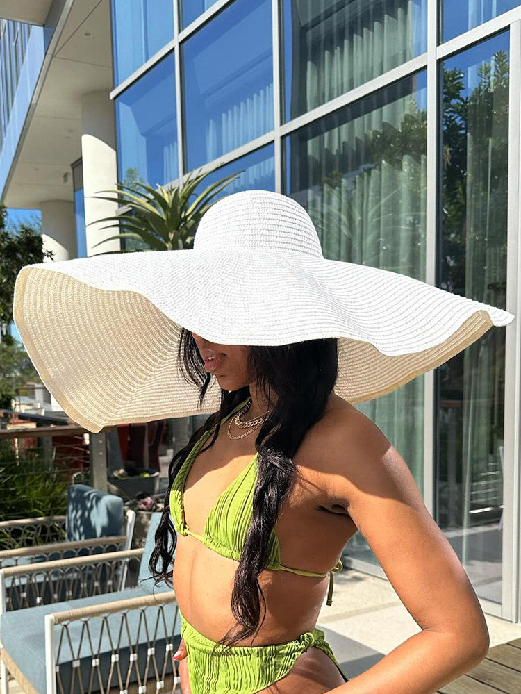Beach Vibe Straw Bag & Hat - Bold Muse Co