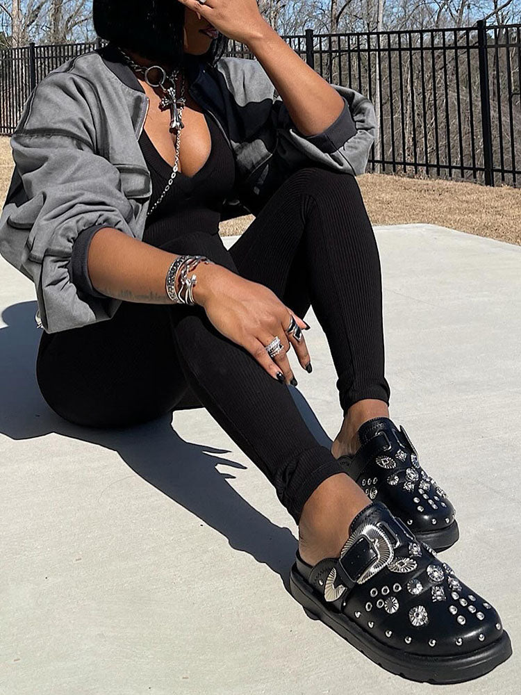 Buckle Slip On Slides - Bold Muse Co