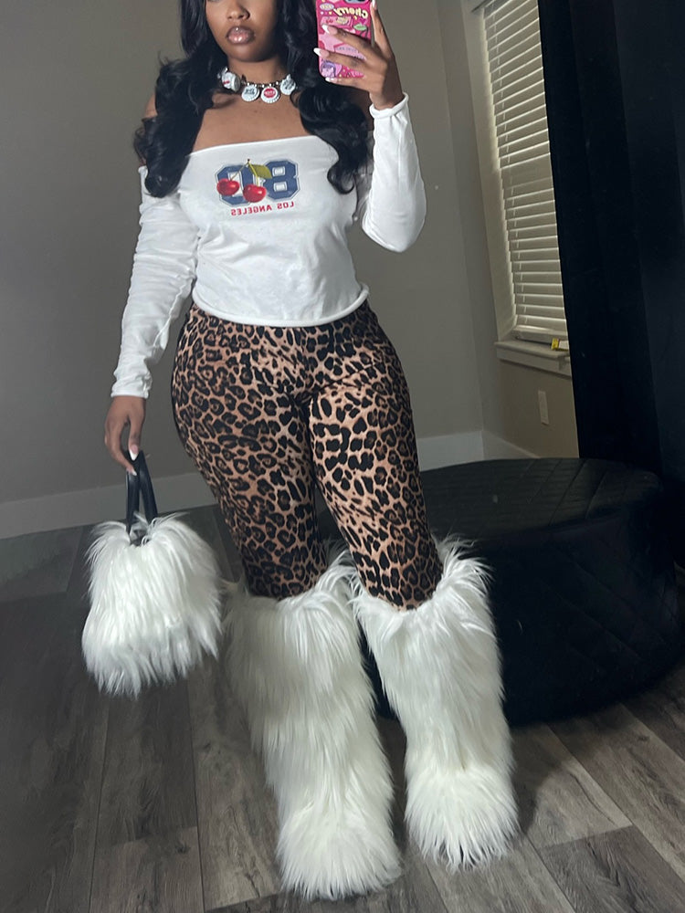 Fluffy Statement Faux Fur Boots