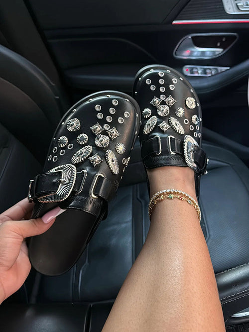 Buckle Slip On Slides - Bold Muse Co