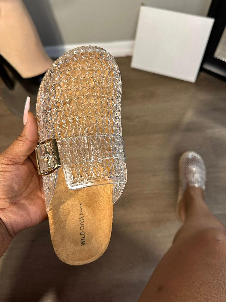 Cute Jelly Clog Slides