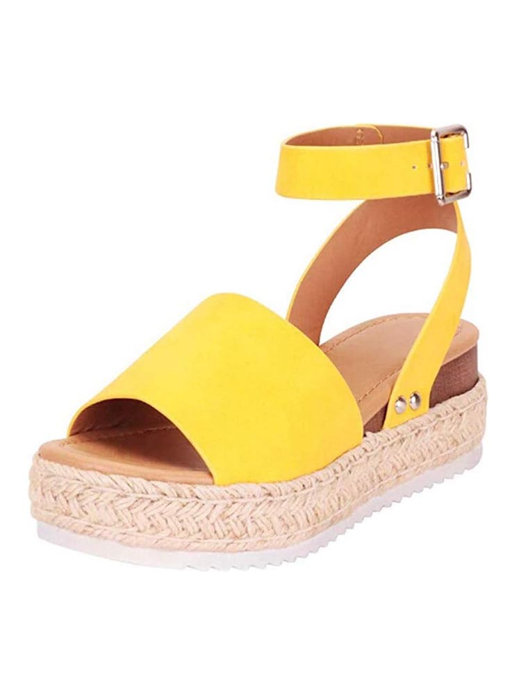 Platform Espadrille Sandals - Bold Muse Co