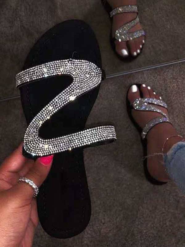 Sweet Hot Drill Sequined Slipper - Bold Muse Co