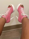 Canvas Platform Sneaker-Heels