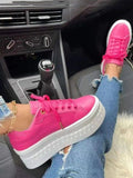 Platform Lace-up Sneakers - Bold Muse Co