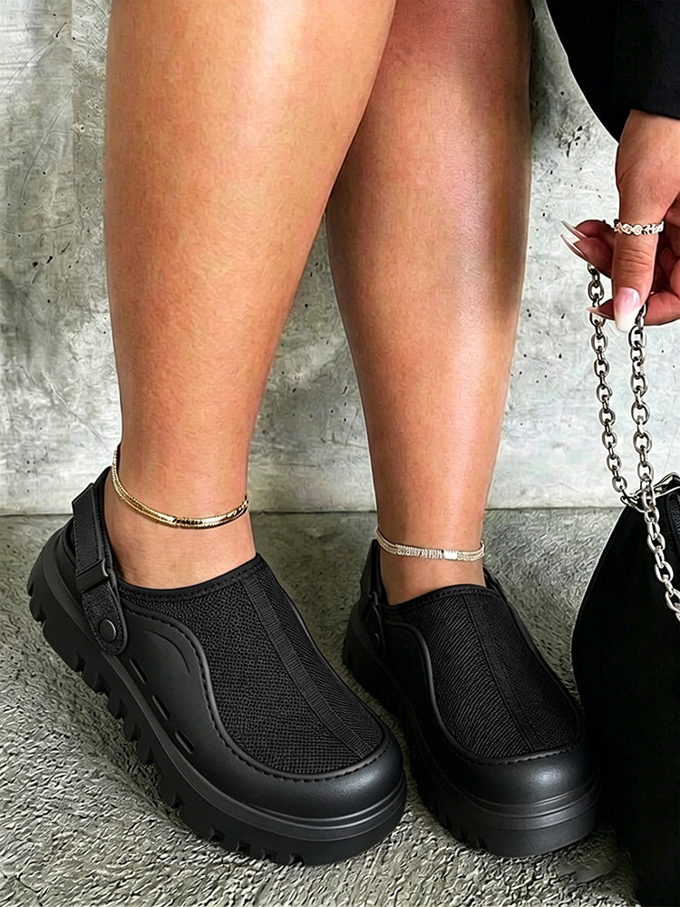 Air Mesh Hybrid Platform Clogs