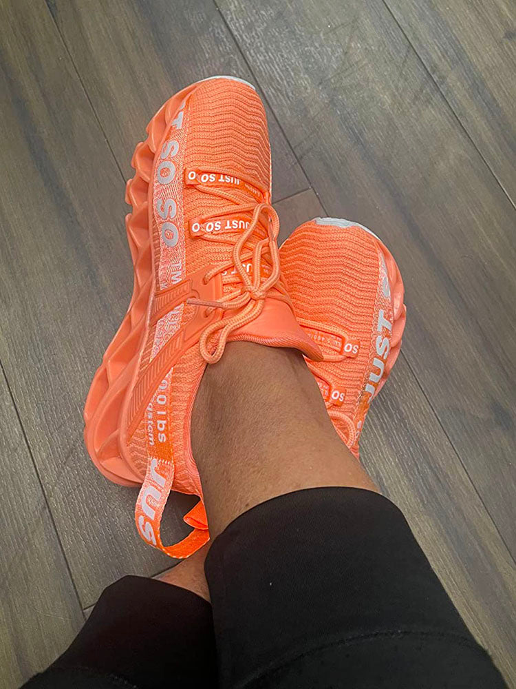 Letter Knit Sneakers - Bold Muse Co