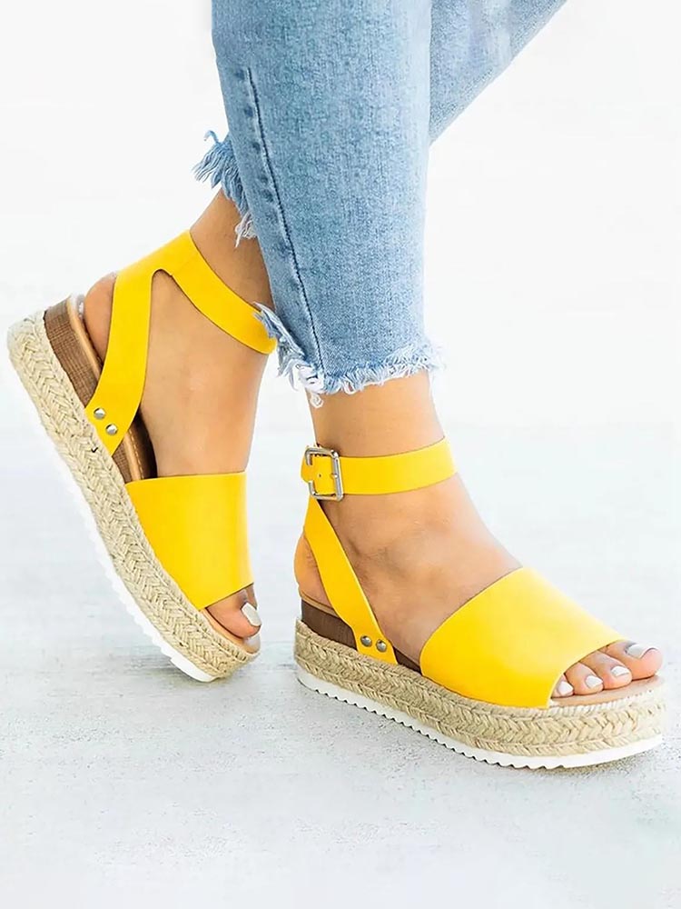 Platform Espadrille Sandals - Bold Muse Co