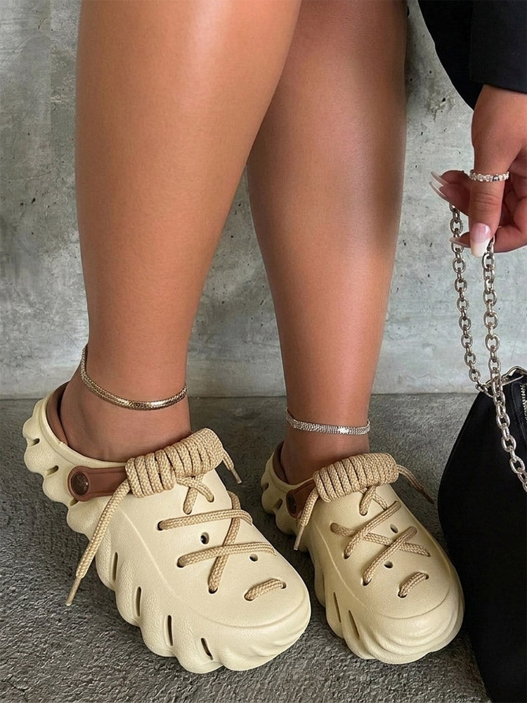 The Urban Rope Lace Clogs
