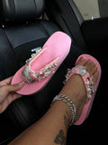 Cute Kitty Platform Flip Flops