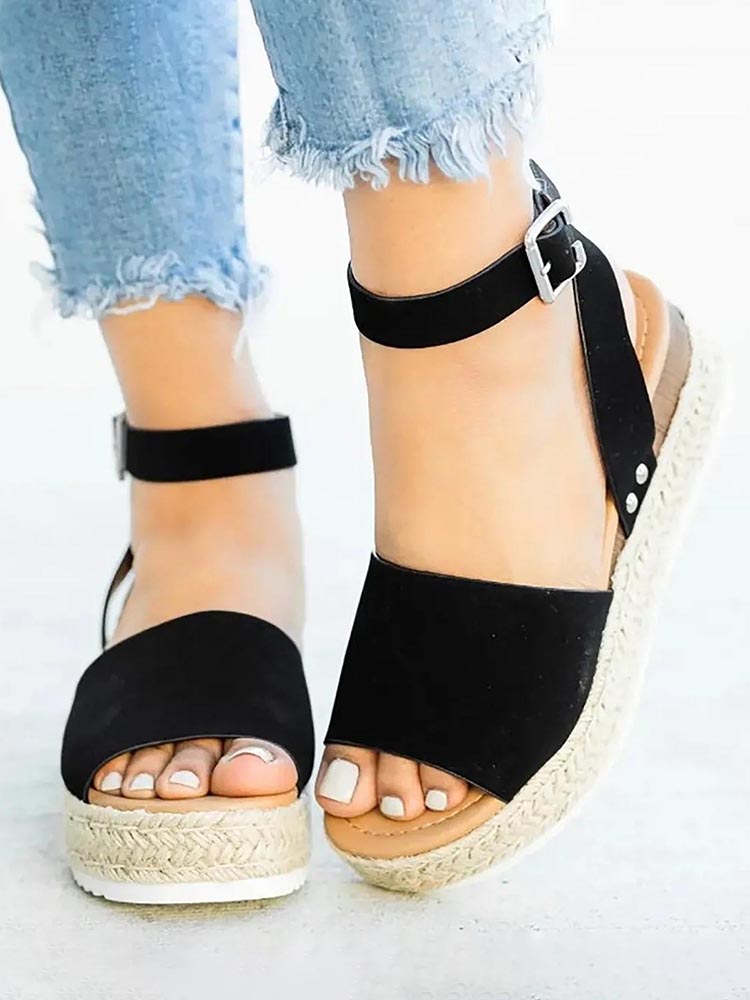 Platform Espadrille Sandals - Bold Muse Co