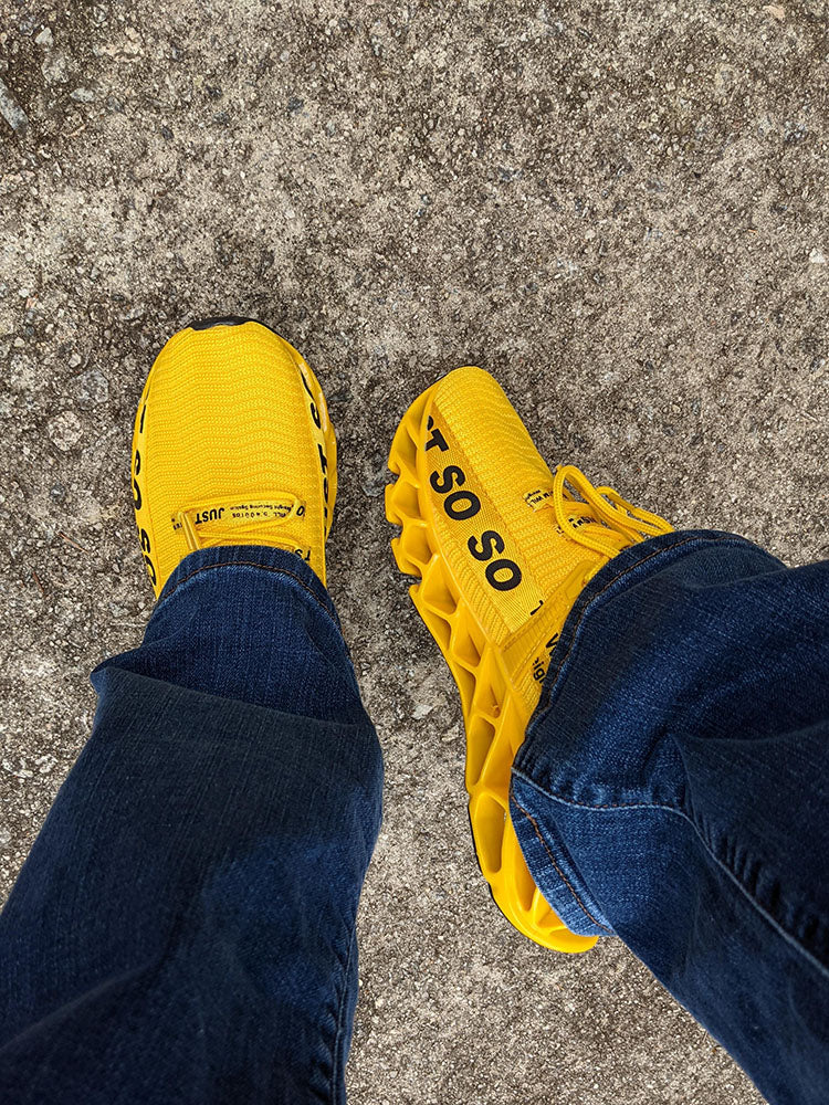 Letter Knit Sneakers - Bold Muse Co