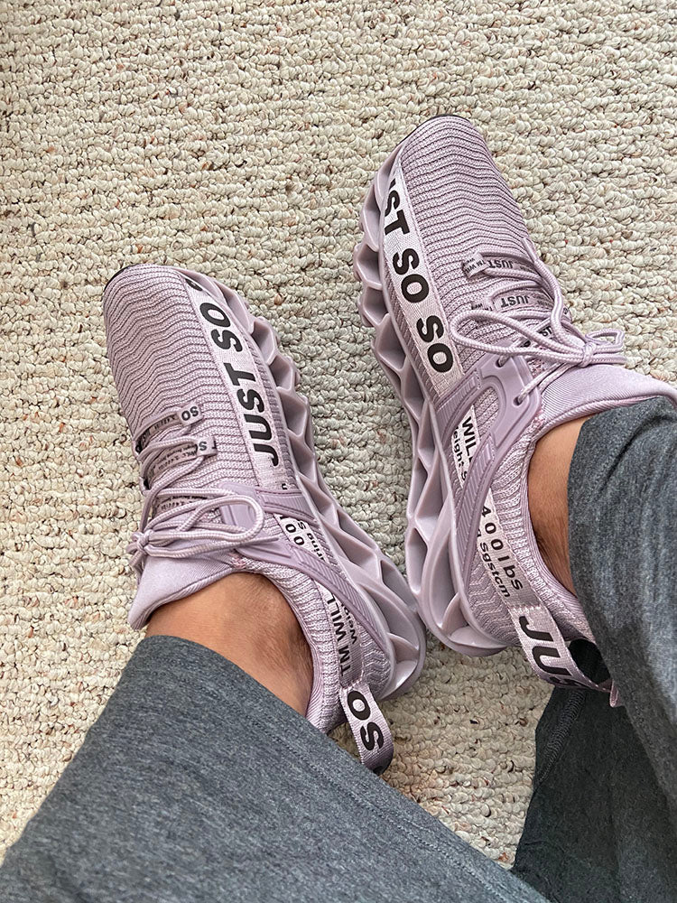 Letter Knit Sneakers - Bold Muse Co