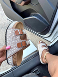 Pearl Double Strap Platform Sandals
