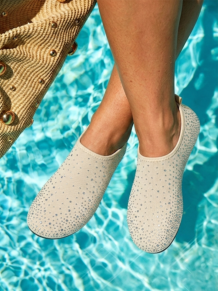 Rhinestone Barefoot Water Shoes