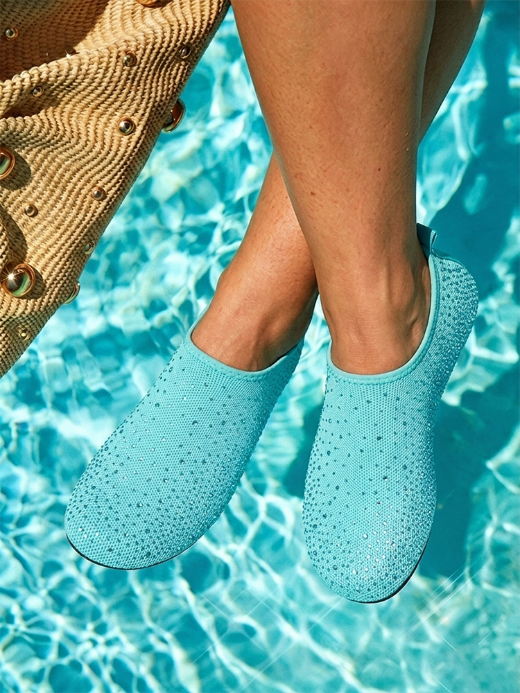 Rhinestone Barefoot Water Shoes