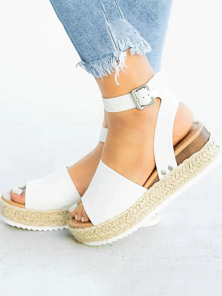 Platform Espadrille Sandals - Bold Muse Co