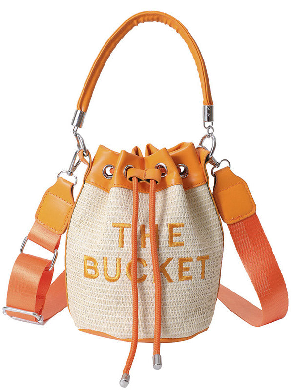 Straw Bucket Bag - Bold Muse Co