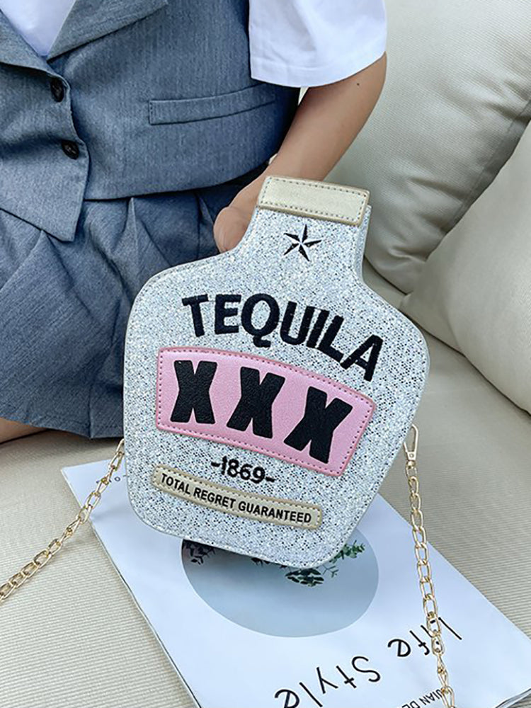Letter Bottle Crossbody Bag - Bold Muse Co