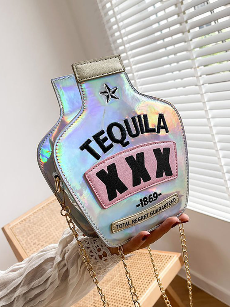 Letter Bottle Crossbody Bag - Bold Muse Co