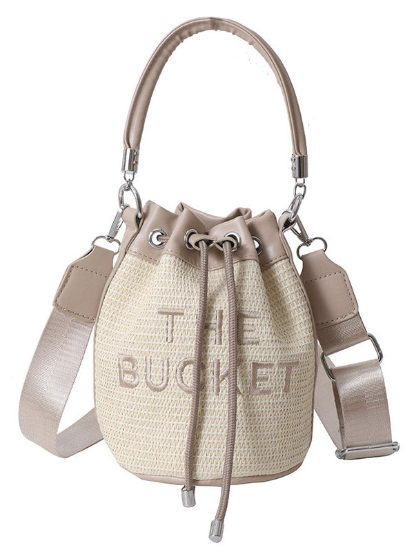 Straw Bucket Bag - Bold Muse Co