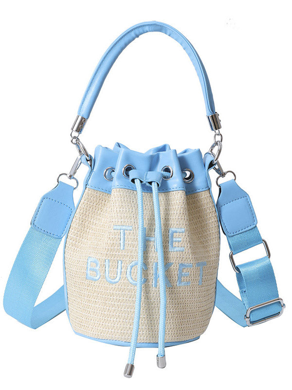 Straw Bucket Bag - Bold Muse Co