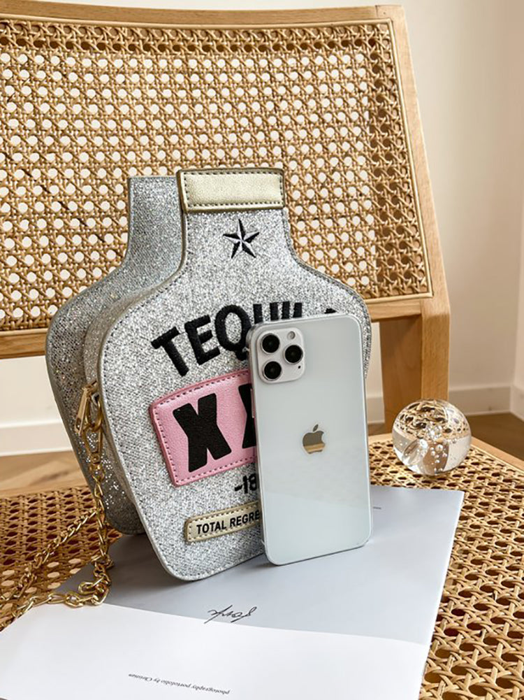 Letter Bottle Crossbody Bag - Bold Muse Co
