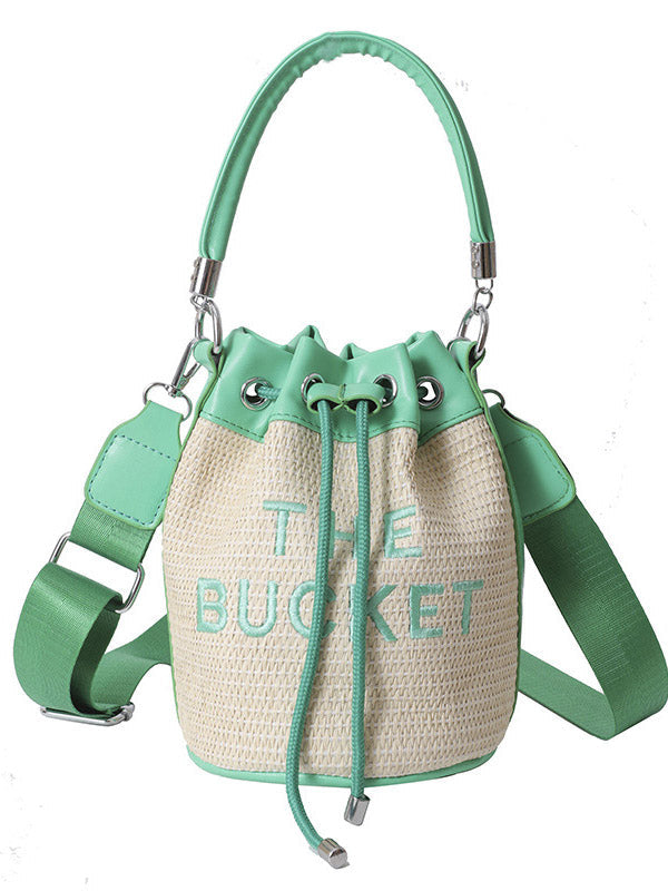 Straw Bucket Bag - Bold Muse Co