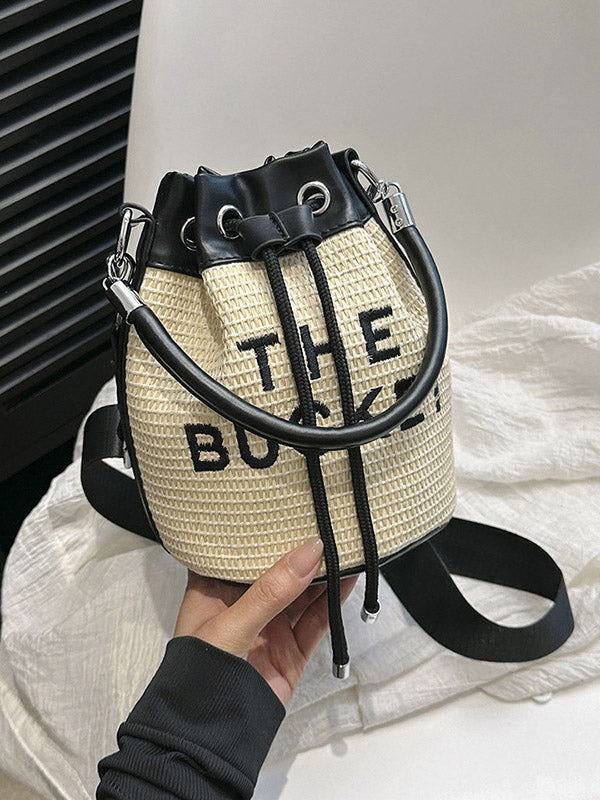 Straw Bucket Bag - Bold Muse Co