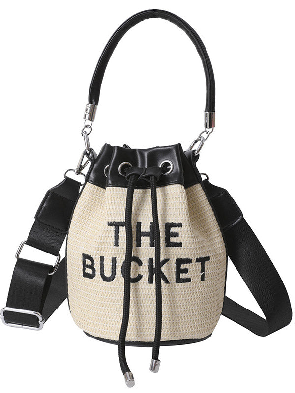 Straw Bucket Bag - Bold Muse Co