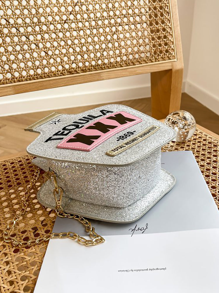 Letter Bottle Crossbody Bag - Bold Muse Co