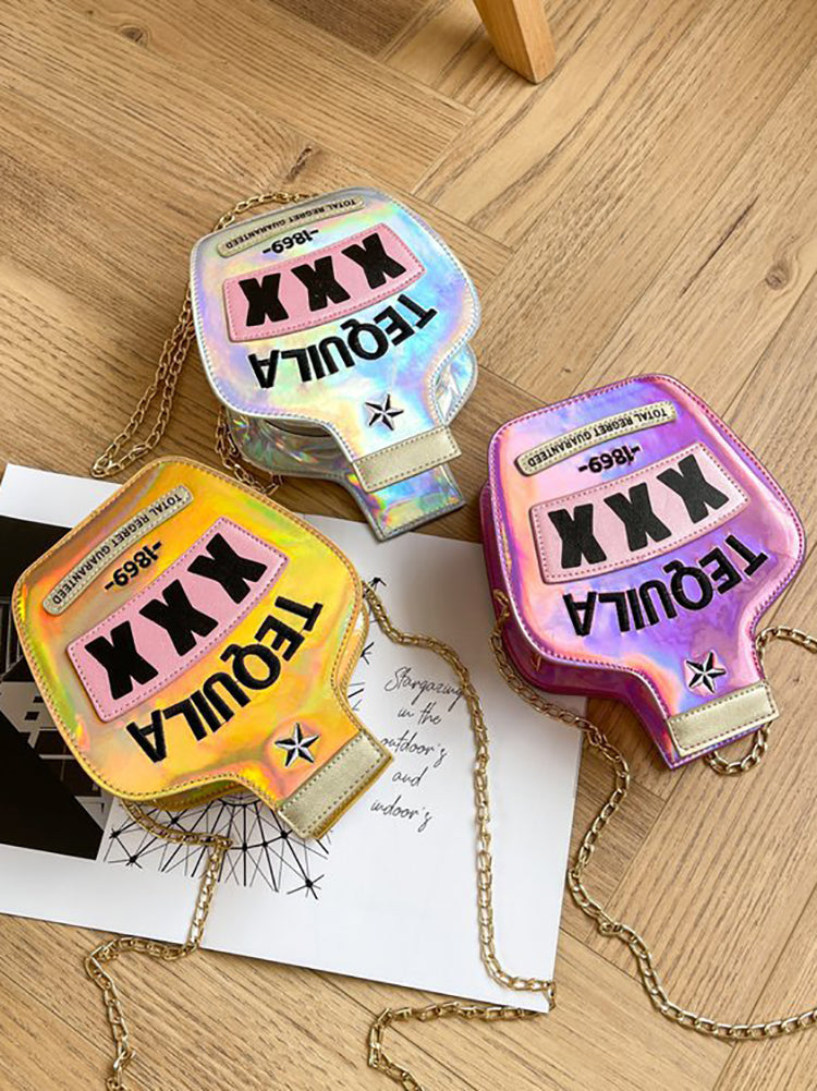 Letter Bottle Crossbody Bag - Bold Muse Co